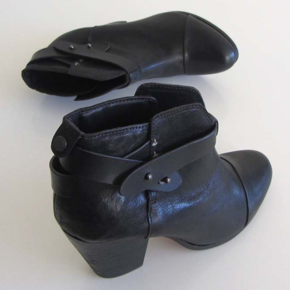 RAG & BONE Harrow strap block heel booties 37 / 7 US - Picture 5 of 8